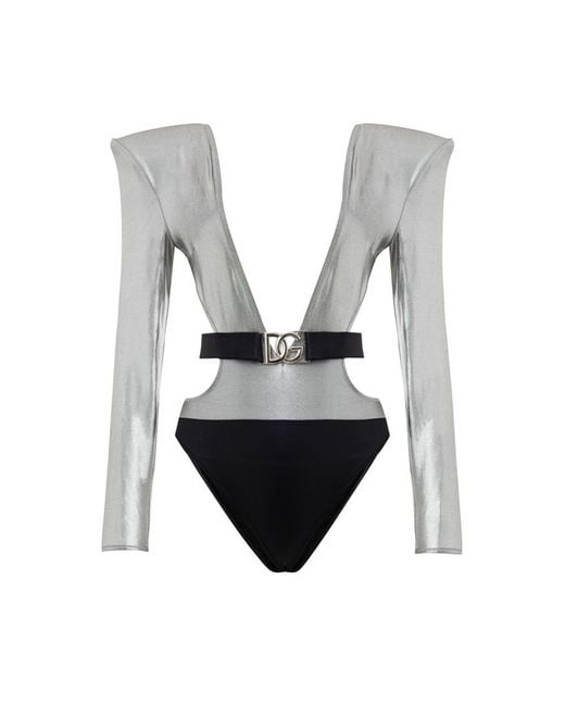 Dolce & Gabbana Gray Viscose One
