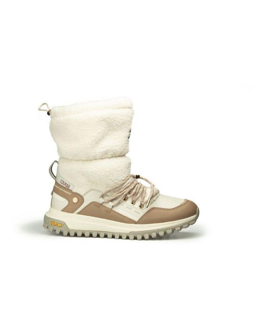 Colmar Natural Black Polyester Ankle Boots