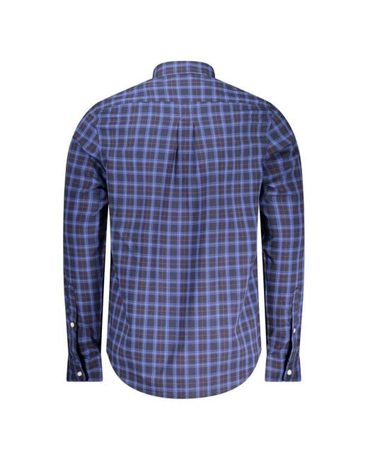 Timberland Blue Blu Cotton Men Shirt for men