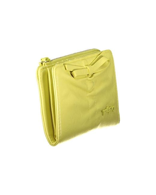 Desigual Yellow Giallo Polyurethane Wallet
