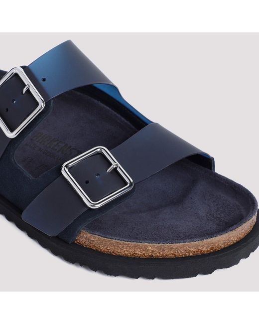 Birkenstock Blue Birkenstock 1744 Arizona Sandals for men