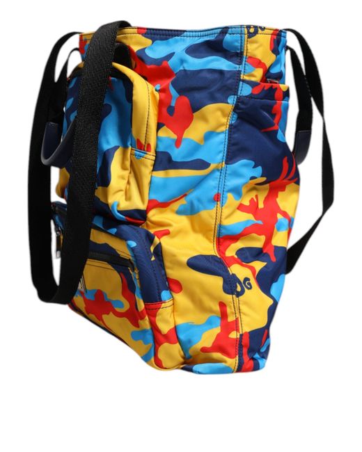 Sac Banane Dolce & Gabbana Camouflage Patchwork - Neuf Avec étiquettes - 1620 USD Valeur