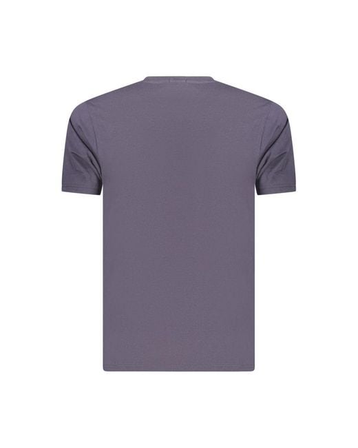 COVERI MOVING Purple Blue Cotton Men's T for men