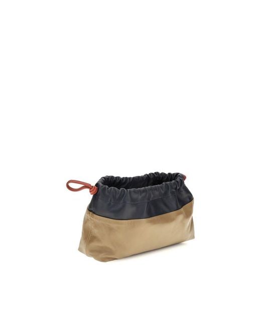 Pierre Hardy Multicolor Beige Calf Leather Bos Taurus Clutch Bag