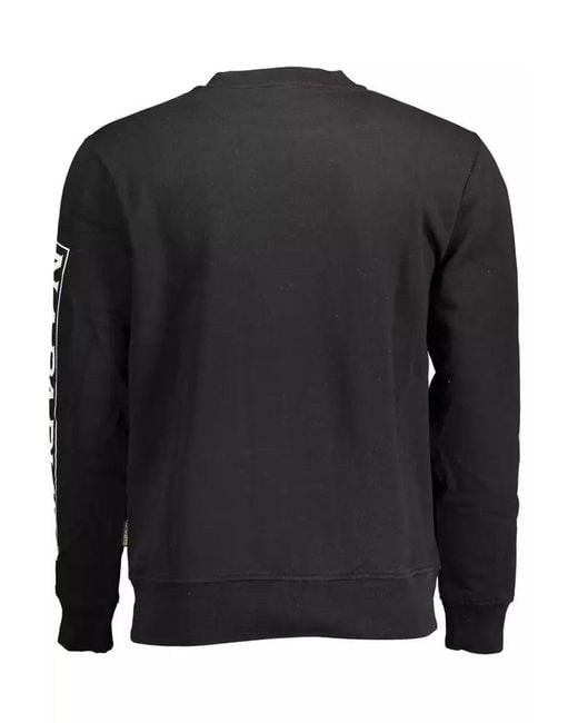 Napapijri Black Elevate Your Style With A Sleek Sweatshirt for men