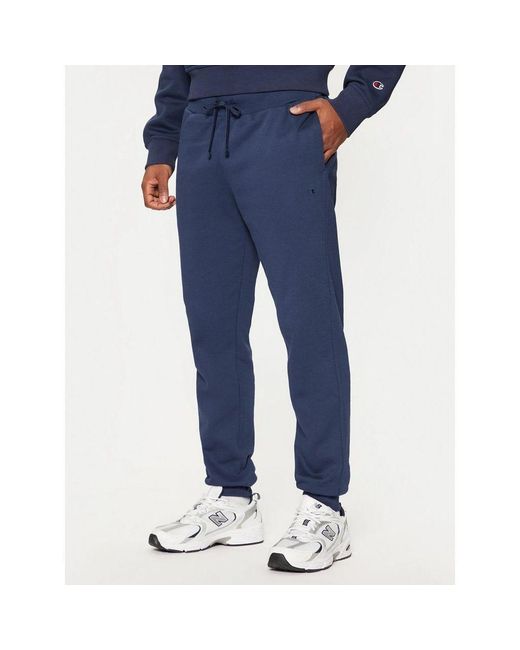 Champion Blue Cotton Joggers (workout Pants) for men