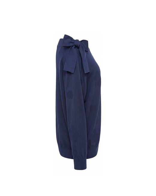 Malo Blue Cotton Sweater