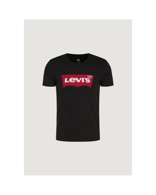Levi's Black Cotton T for men