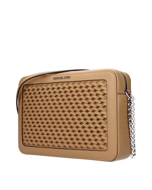 Michael Kors Brown Jet Set Crossbody Bag Leather/Hazelnut
