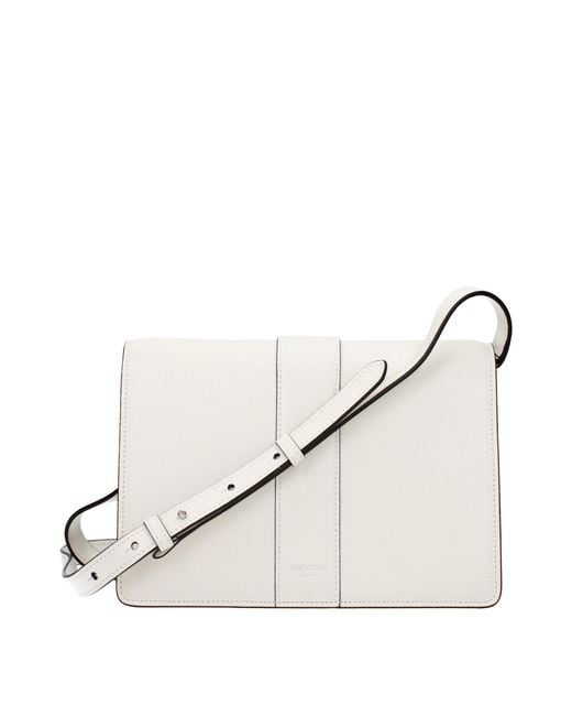 Jimmy Choo Natural White Leather Crossbody Bag