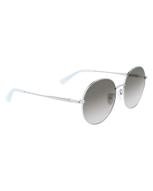 Longchamp White Blue Metal Sunglasses