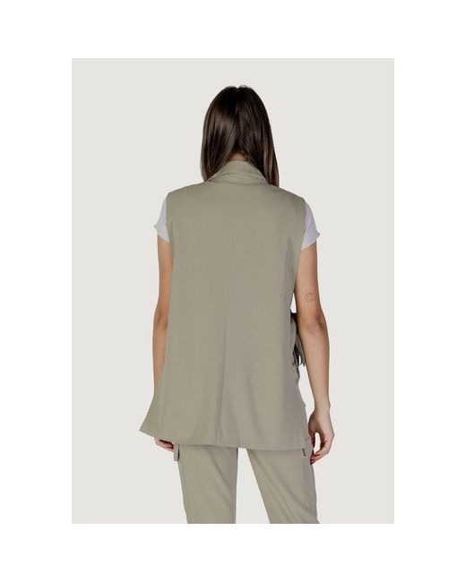 B.Young Green Polyester Waistcoat