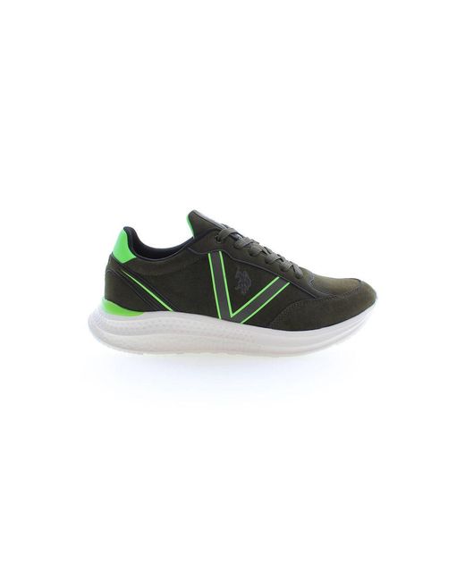 U.S. POLO ASSN. Green Polyester Sneaker for men