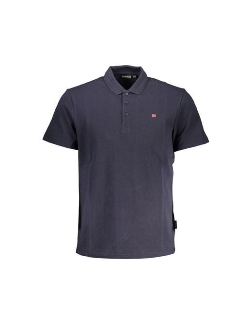 Napapijri Blue Cotton Polo for men