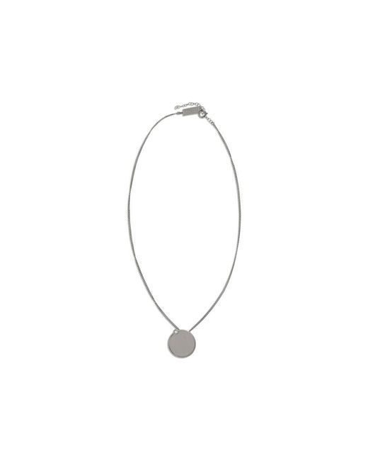 MM6 by Maison Margiela Metallic Silver Brass Necklace