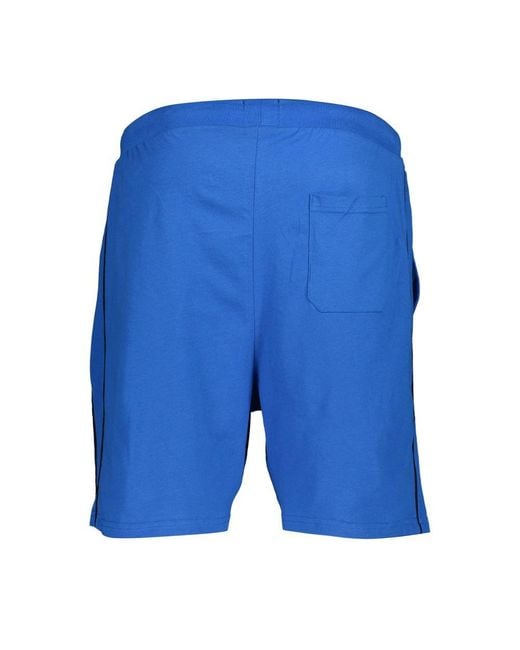 Gianmarco Venturi Blue Cotton Men's Sweatpant Shorts for men