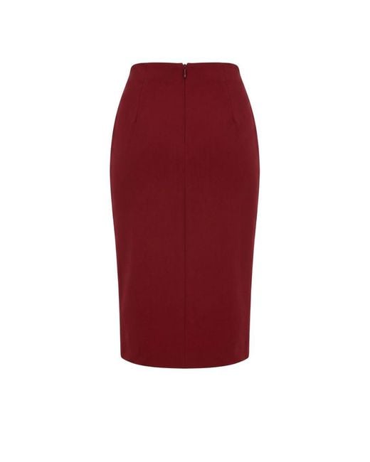 Trussardi Red Polyester Skirt