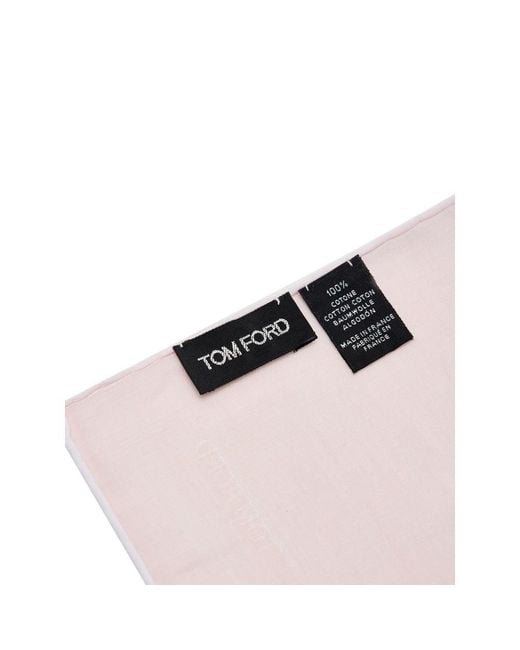 Tom Ford Pink Cotton Pocket Square for men