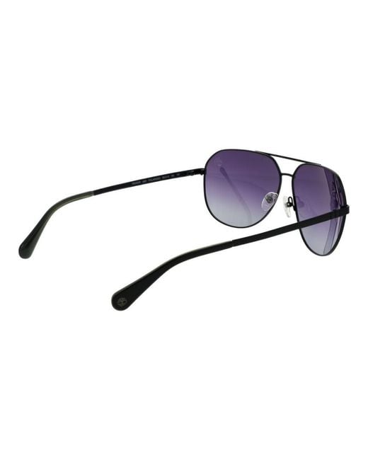 Timberland Blue Black Metal Sunglasses for men