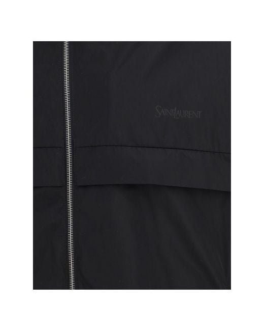 Saint Laurent Blue Waterproof Jacket for men