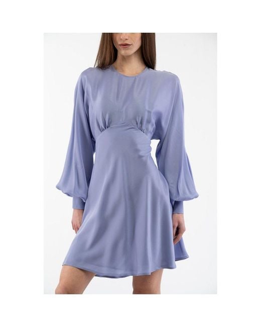 Moschino Blue Purple Marabou Casual Dress
