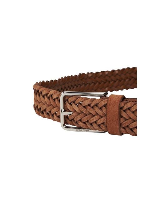 Calvin Klein Brown Leather Regular Belt for men