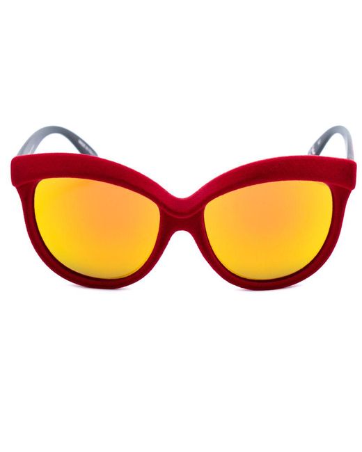 Italia Independent Multicolor Red Acetate Sunglasses