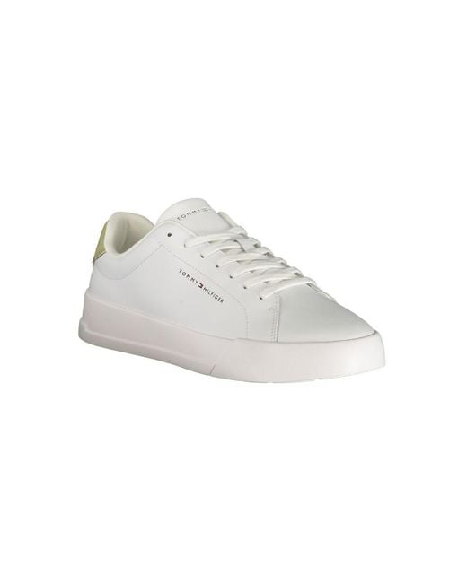 Tommy Hilfiger White Poliuretano Uomo Sneaker for men