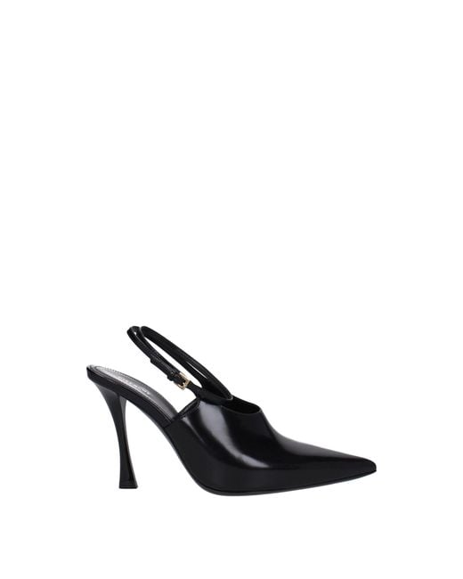 Givenchy Black Leather High Heel Pumps for men
