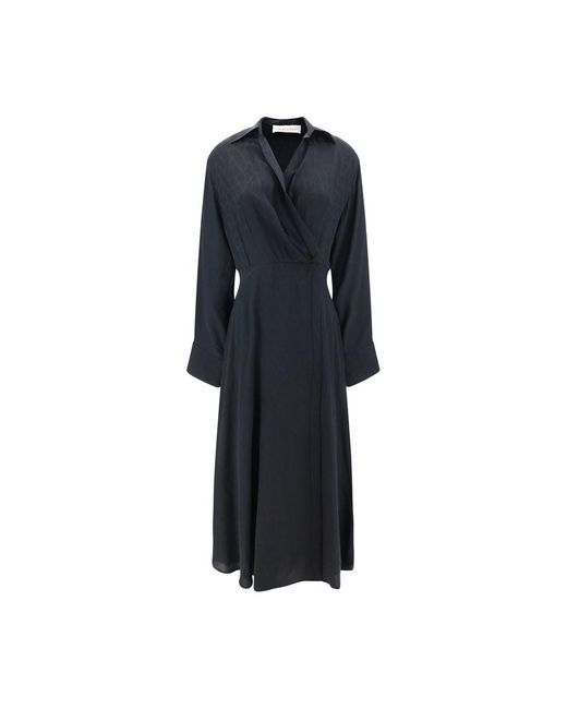 Valentino Blue Toile Iconographe Chemisier Dress