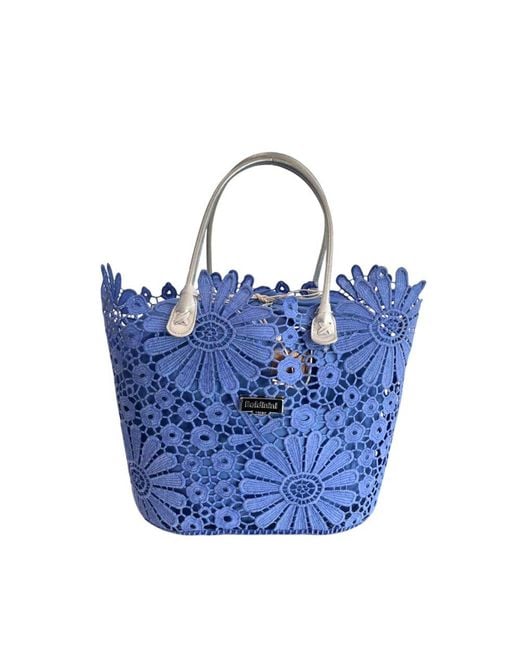 Baldinini Blue Pu Handbag