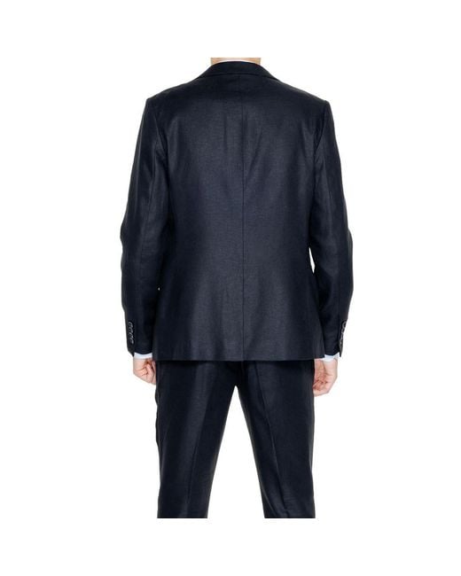 Antony Morato Blue Linen Suit for men