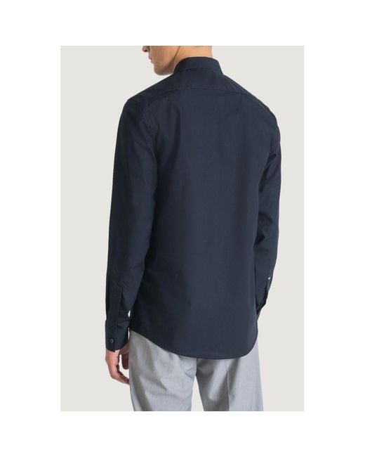 Antony Morato Blue Cotton Shirt for men