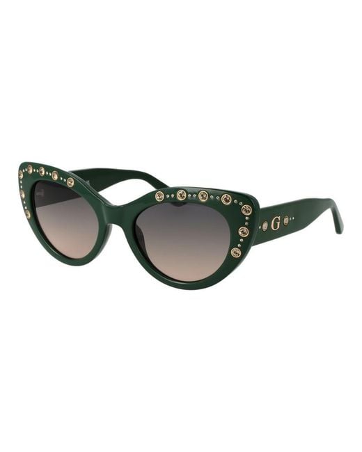 Guess Green Bicolor Plastic Sunglasses