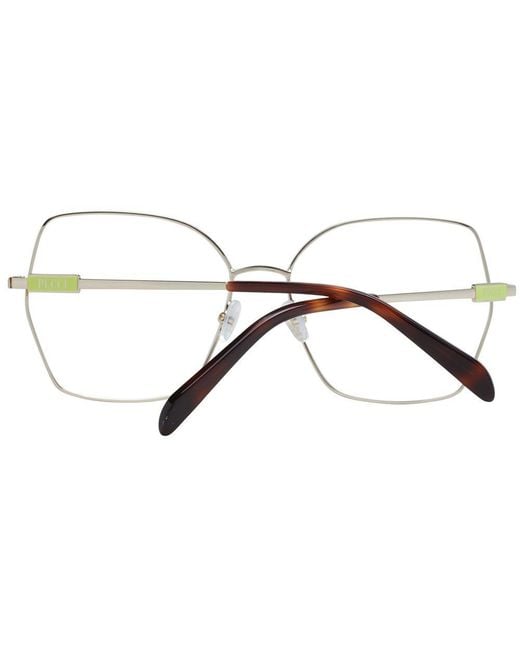 Emilio Pucci Metallic Gold Metal Glasses (frames)