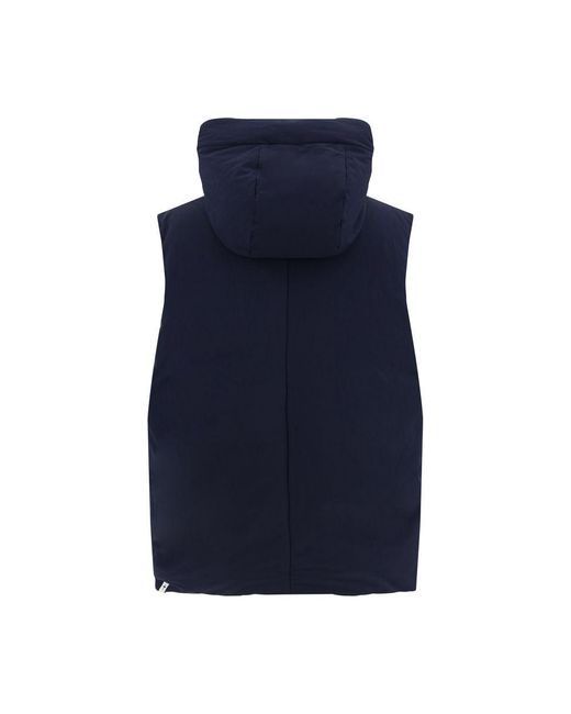 Jil Sander Blue Down Vest for men