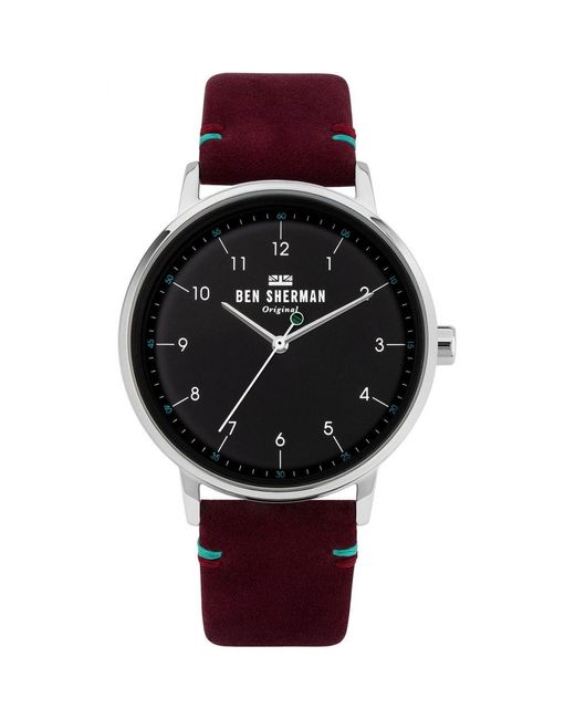 Ben Sherman Black Red Fabric Watch for men