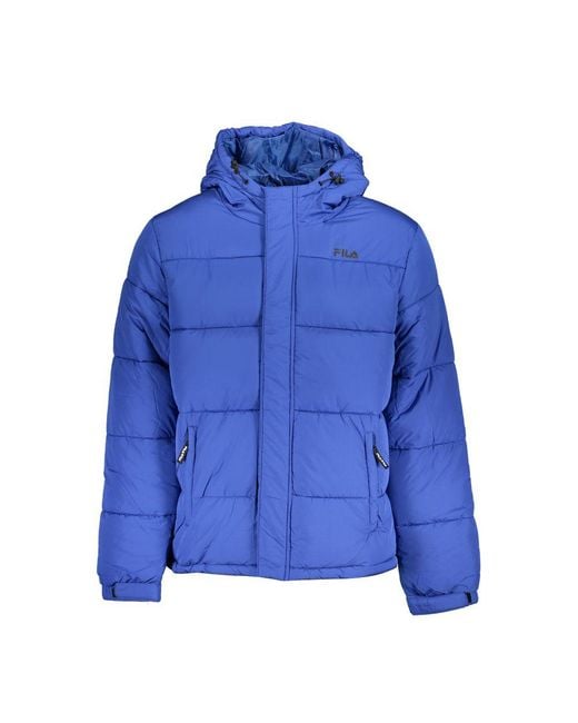Fila Blue Polyester Jacket for men