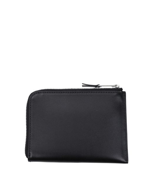 Palm Angels Black Leather Cardholder for men
