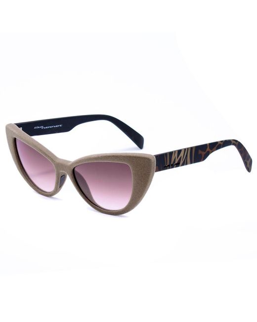 Italia Independent Black Multicolor Acetate Sunglasses