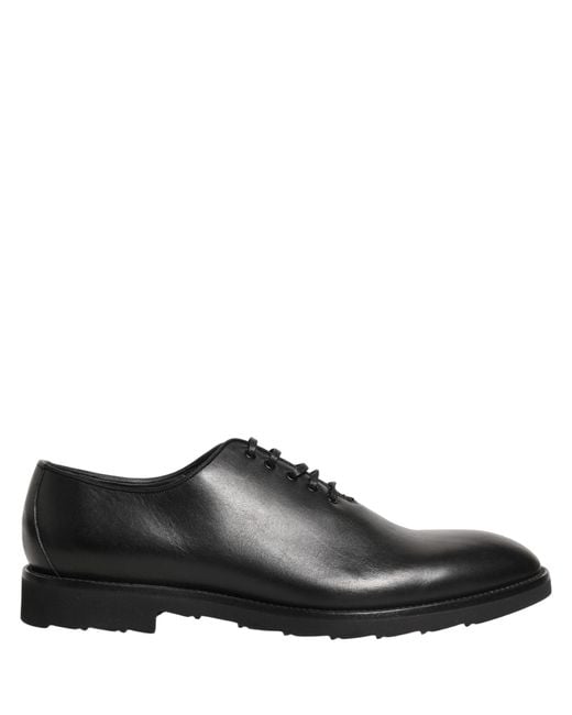 Dolce & Gabbana Black Leather Men Oxford Dress Formal Shoes for men