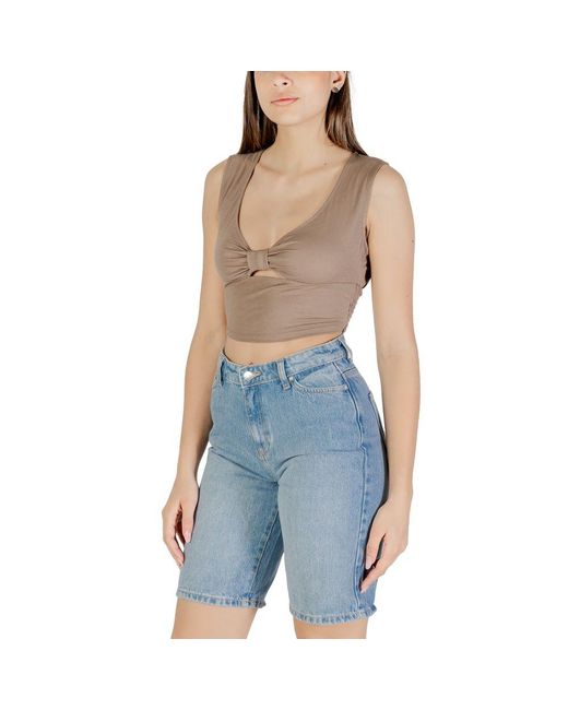 ONLY Blue Viscose Top