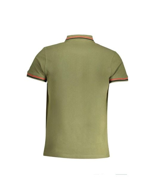 Roberto Cavalli Green Cotton Polo Shirt for men