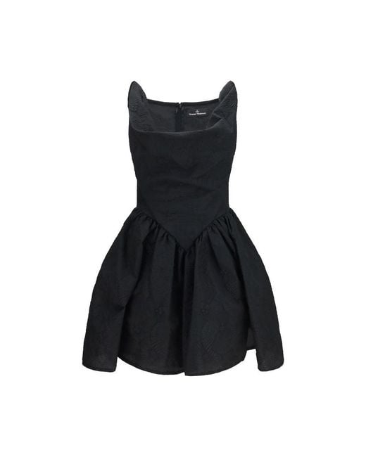 Vivienne Westwood Black Cotton Casual Dress