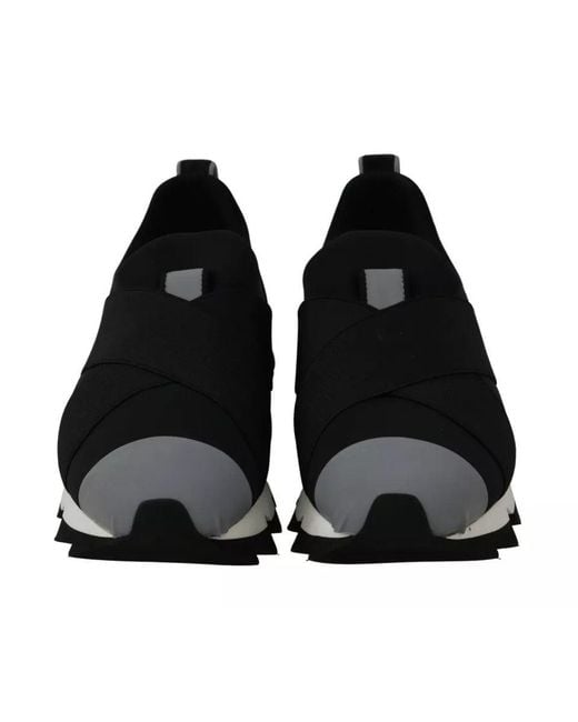 Dolce & Gabbana Black Slipon Sneakers