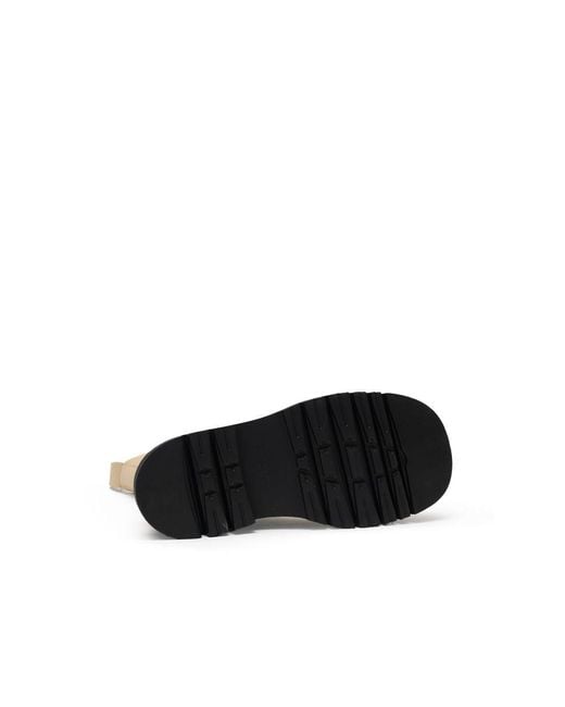 Bottega Veneta Black Beige Leather Boot