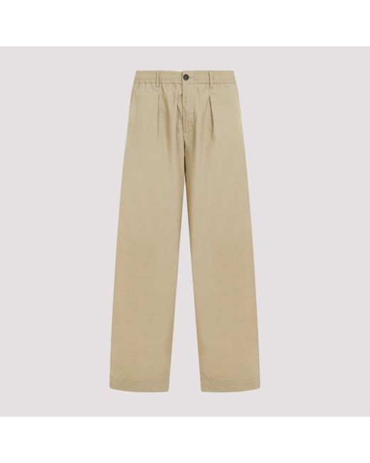Universal Works Natural Sand Oxford Recycled Polyester Pants for men