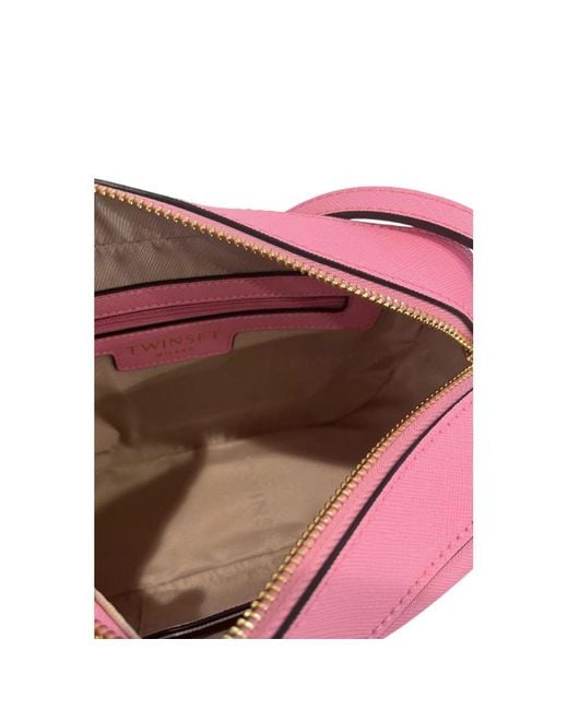 Twinset Pink Pu Crossbody Bag