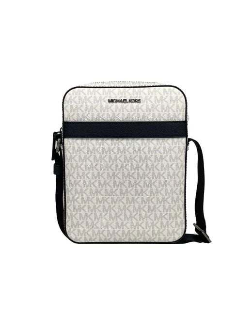 Michael Kors Black Cooper Medium Flight Crossbody Bag White for men