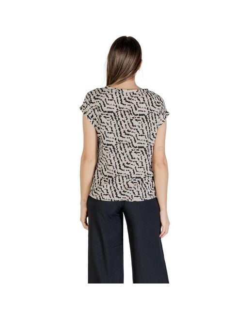 Street One Black Bicolor Viscose Shirt